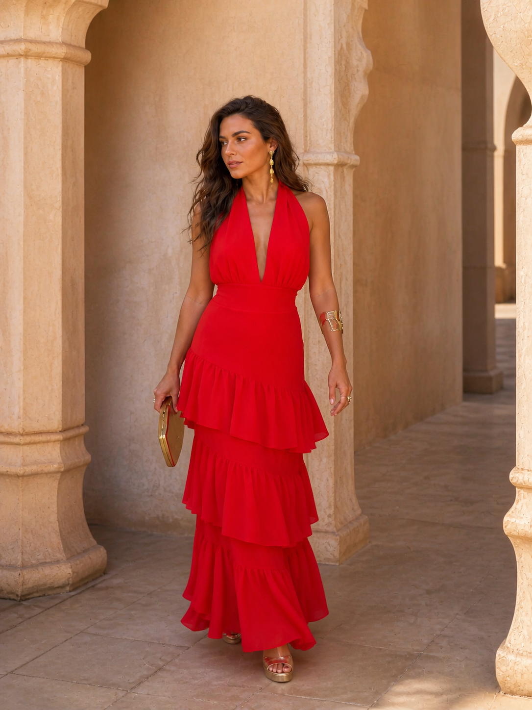 Vestido Manila en rojo