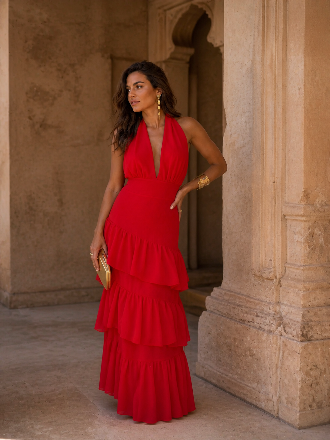 Vestido Manila en rojo