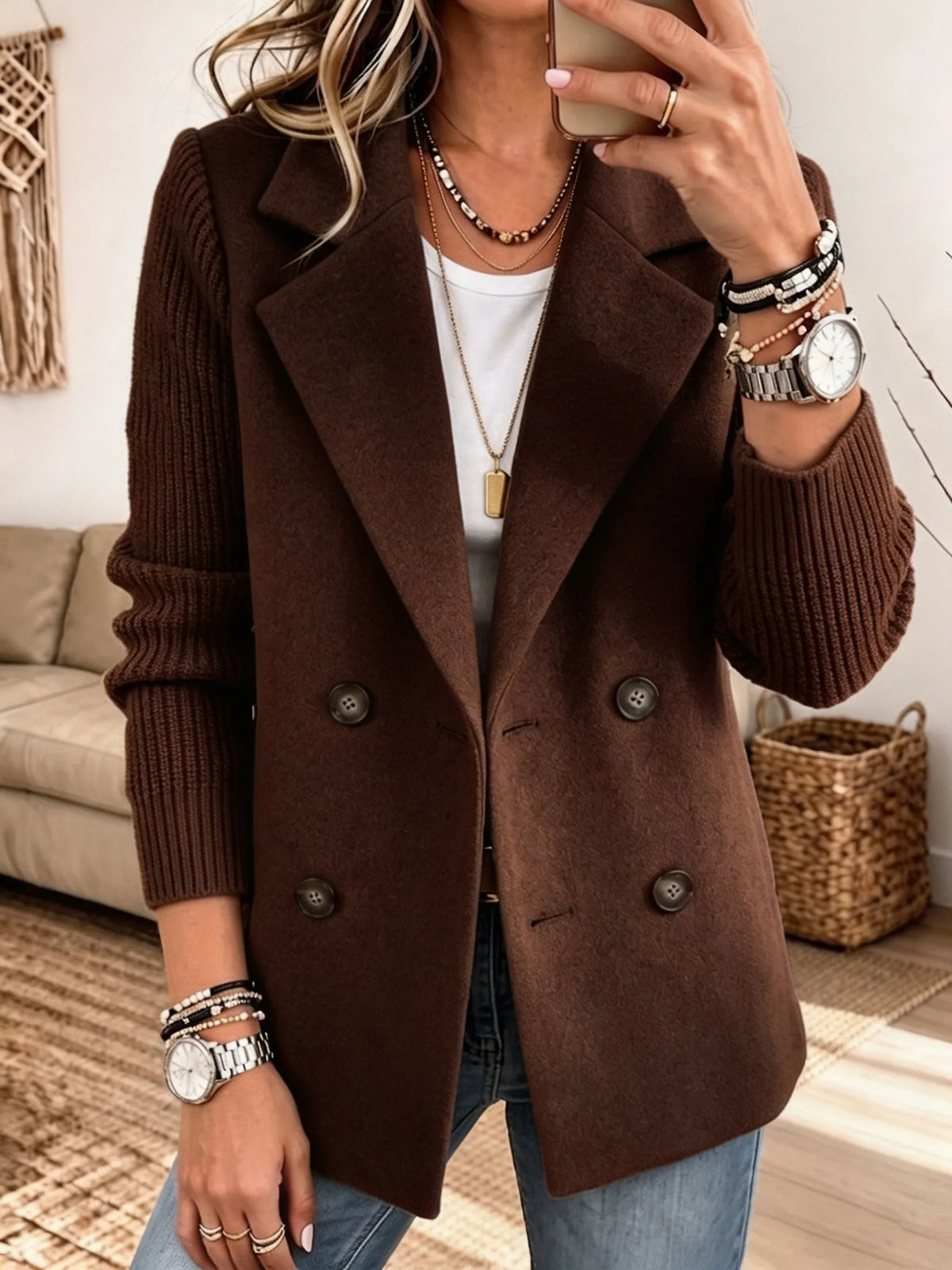 Blazer con mangas de punto - Edición Varel
