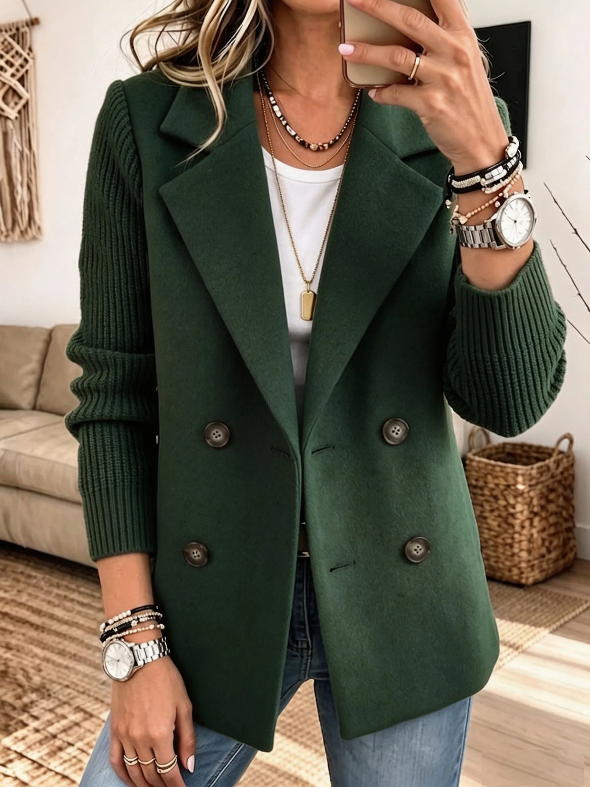 Blazer con mangas de punto - Edición Varel