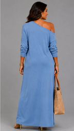 Asterelle | Vestido Midi Elegante con Abertura Lateral