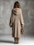Sophia | Vestido oversize de punto con capucha