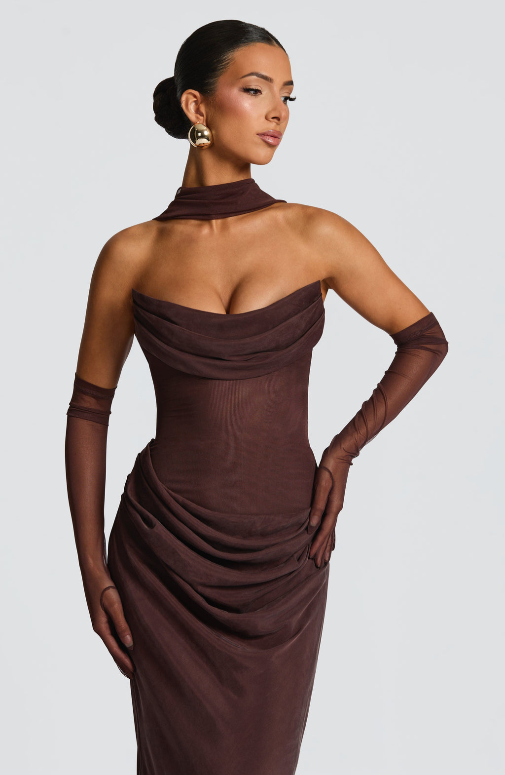 Celestia • Maxi Dress Sunset Sculpt