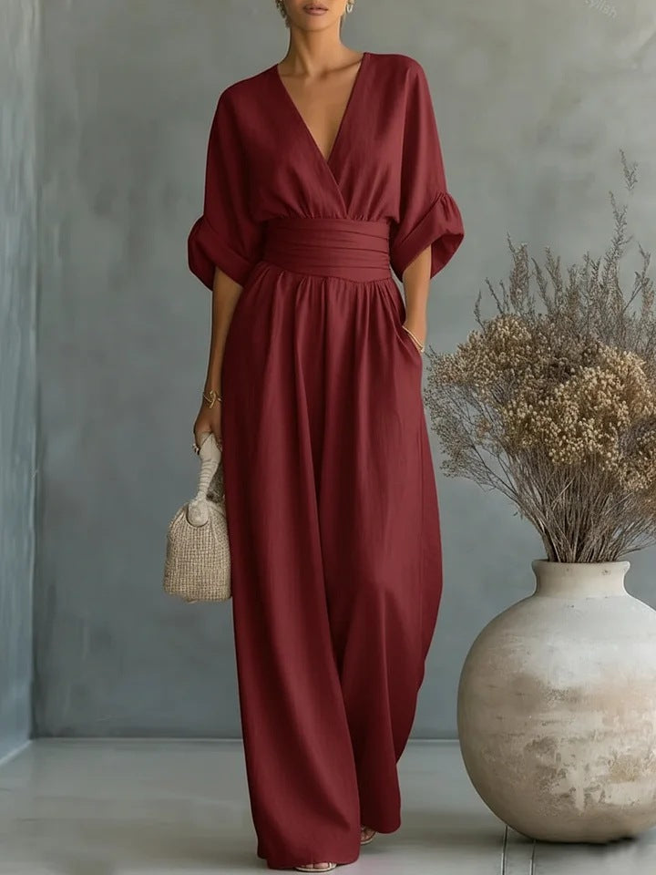 Georgina™ | Elegante Jumpsuit con Scollatura a V