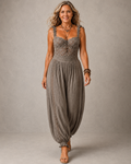 Léonie™ | Tuta in Pizzo con Pantaloni Ampi