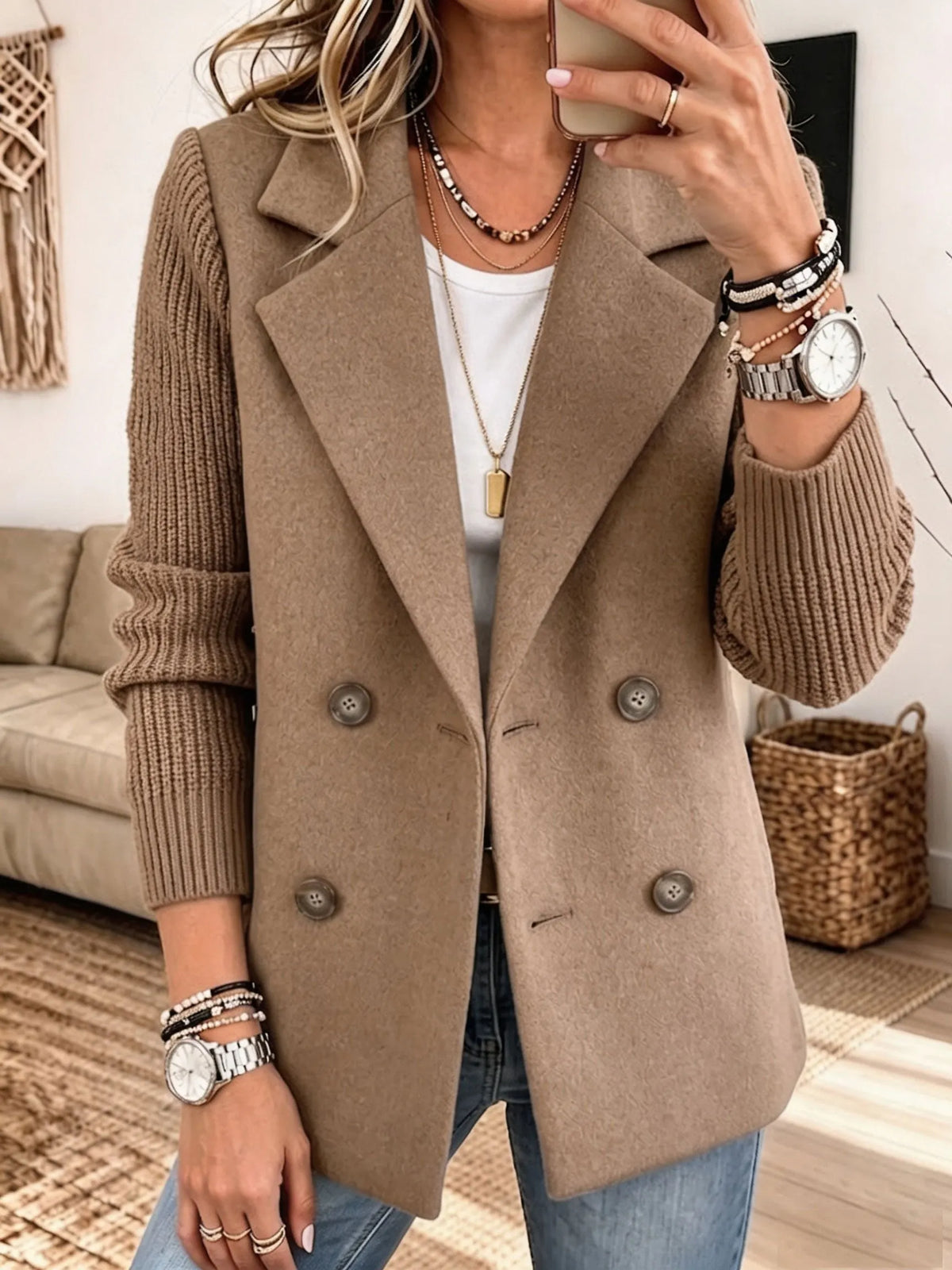 Blazer con mangas de punto - Edición Varel
