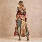 Marianne | Vestido largo floral de estilo bohemio