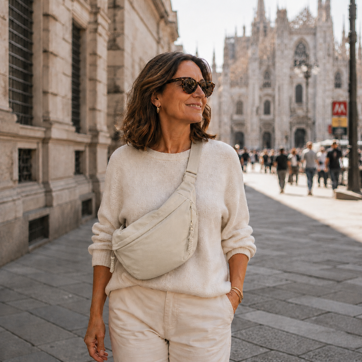 Rossana | Bolso de hombro beige