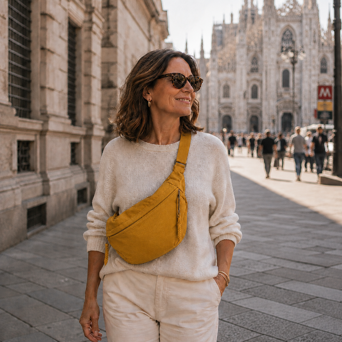 Fernanda | Bolso de hombro ocre