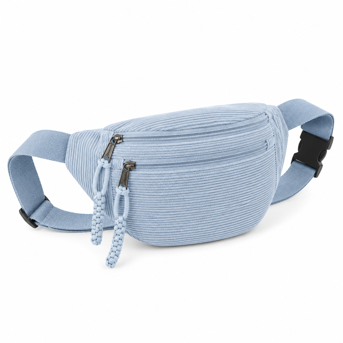 Celeste | Bolso de pana azul