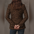 Estela | Blazer entallado de jacquard con motivo de cachemira