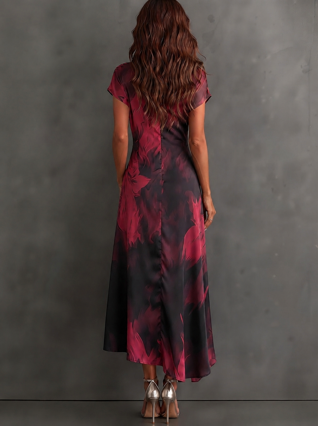 Andréa – Vestido largo cruzado