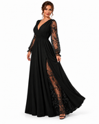 Vestido Celeste – Elegancia Romántica con Encaje
