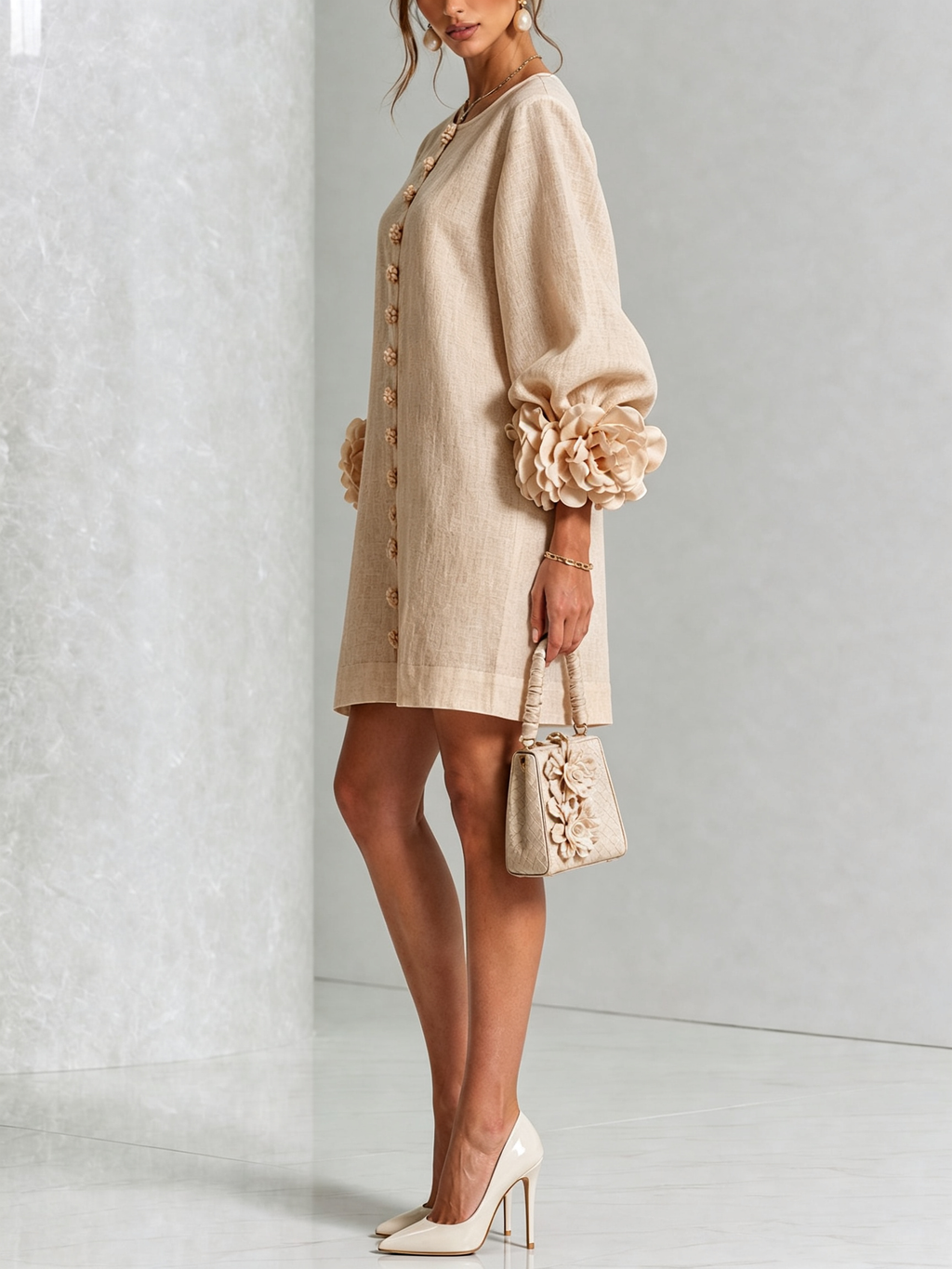 Michel | Vestido floral abotonado
