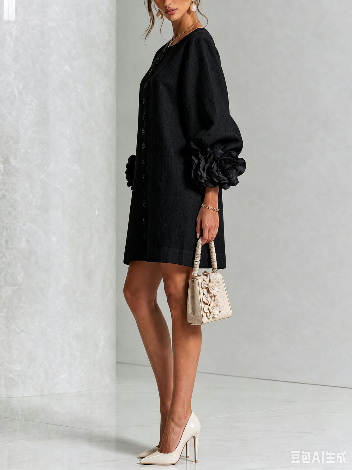 Michel | Vestido floral abotonado