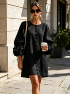 Michel | Vestido floral abotonado