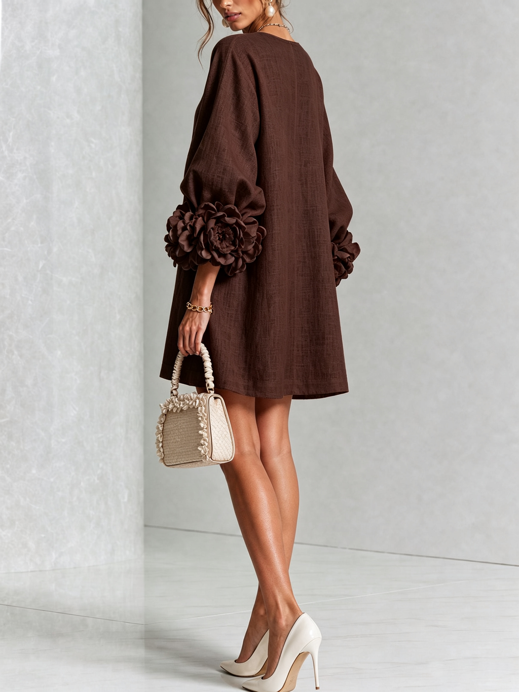 Michel | Vestido floral abotonado