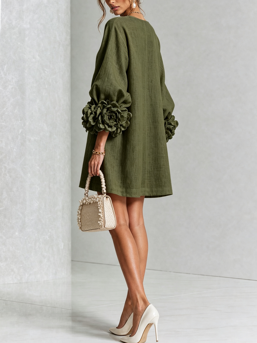 Michel | Vestido floral abotonado