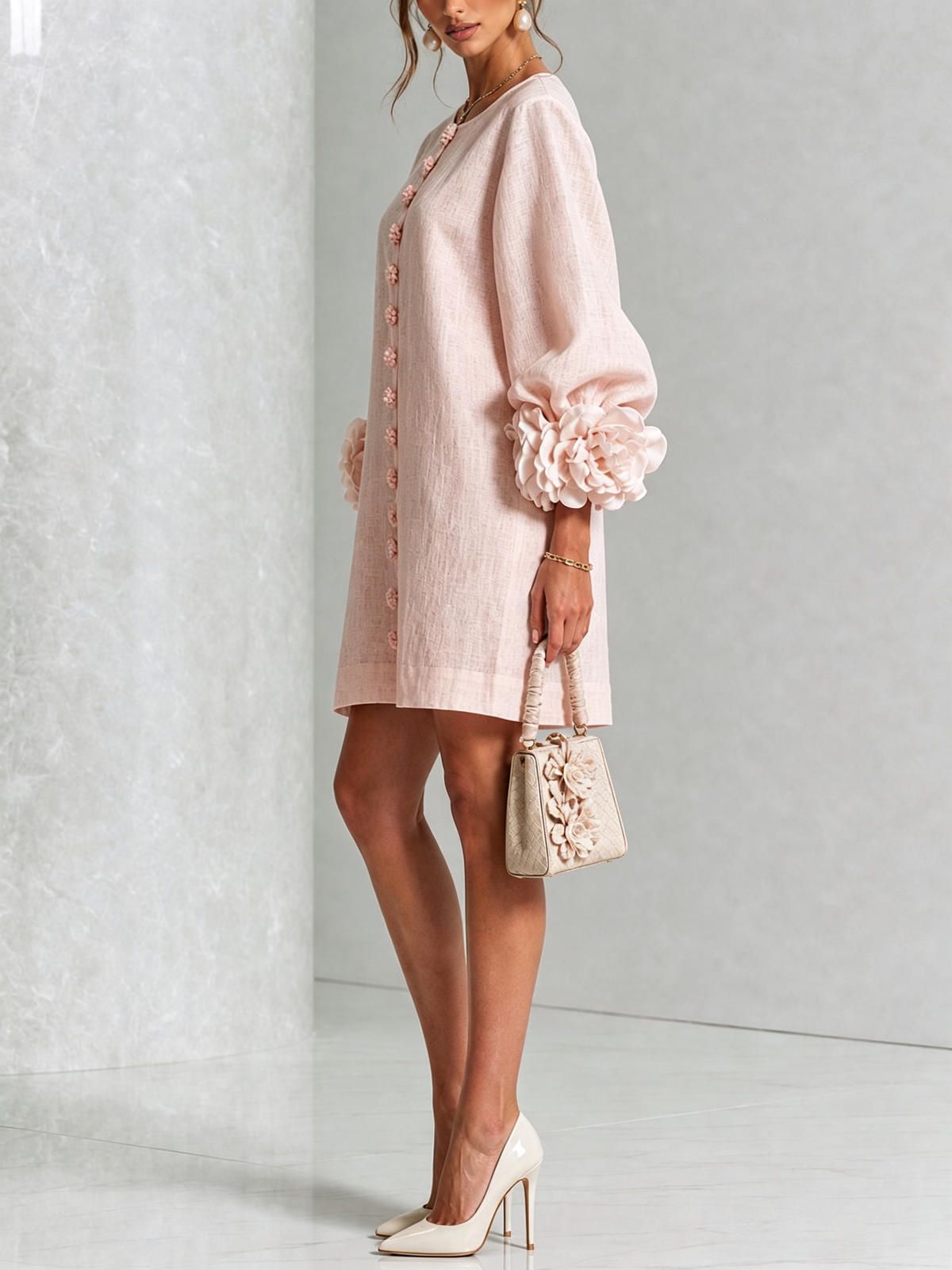 Michel | Vestido floral abotonado