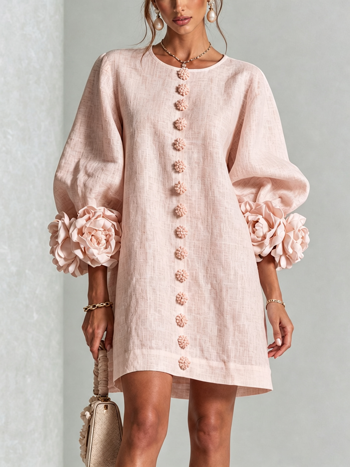 Michel | Vestido floral abotonado
