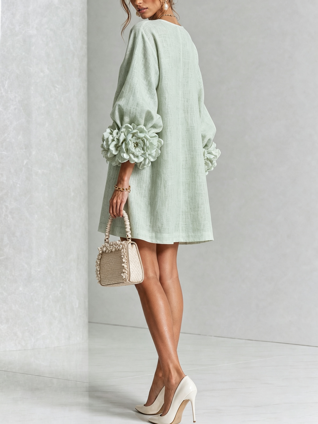 Michel | Vestido floral abotonado