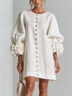Michel | Vestido floral abotonado