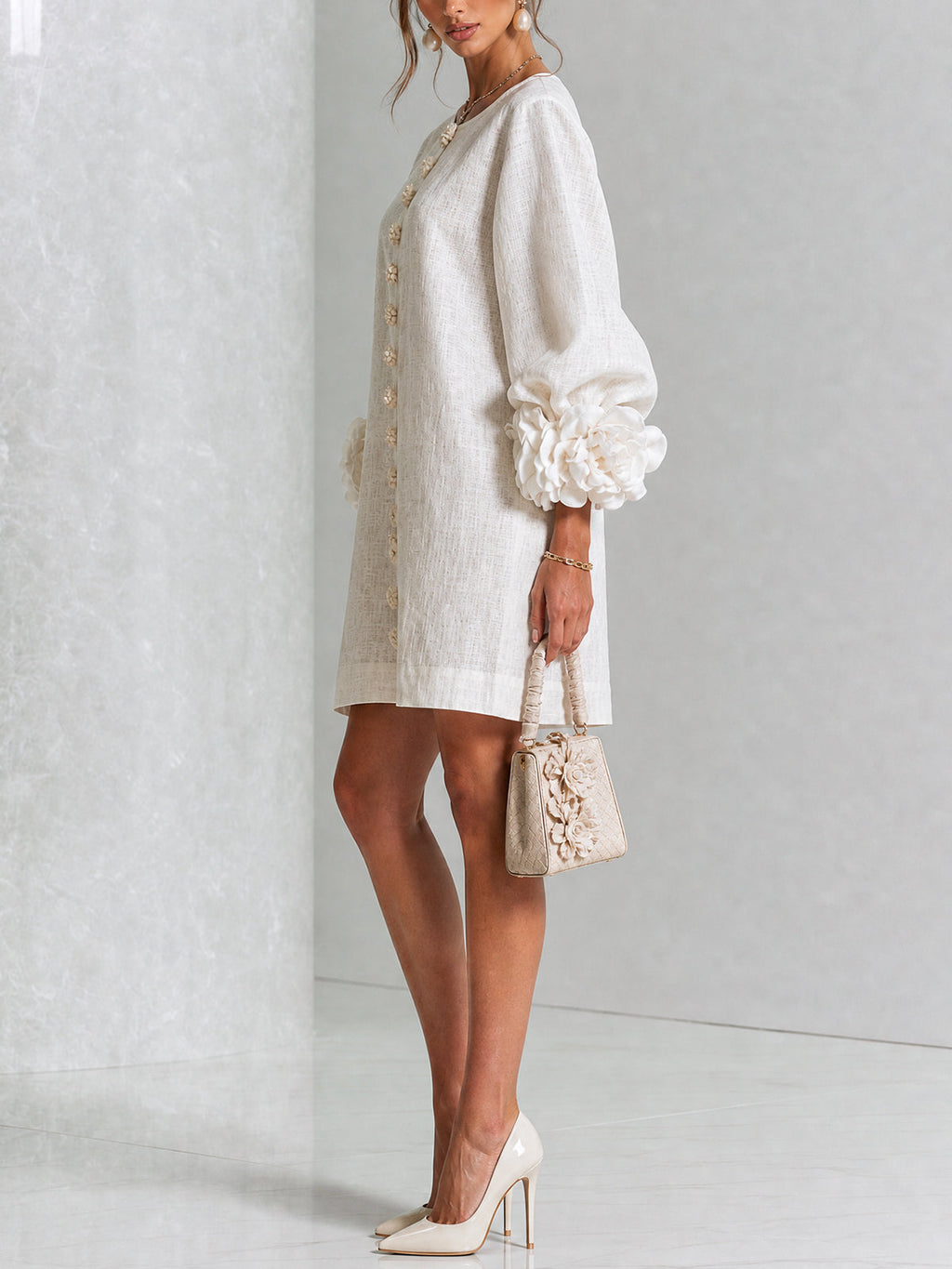 Michel | Vestido floral abotonado
