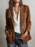 Marcela | Blazer marrón de estilo vintage
