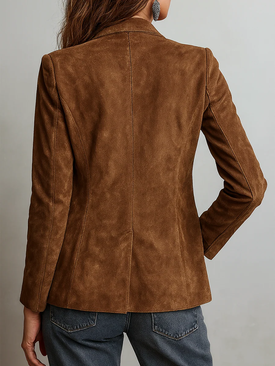 Marcela | Blazer marrón de estilo vintage