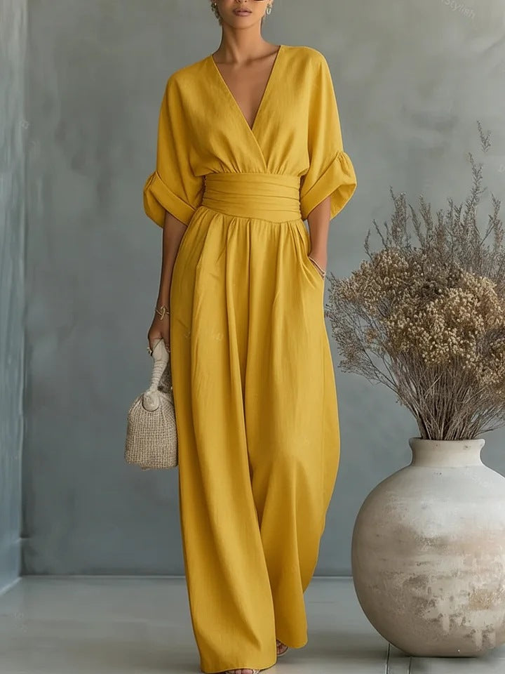Georgina™ | Elegante Jumpsuit con Scollatura a V