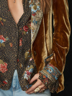 Marcelina | Blazer vintage de patchwork floral