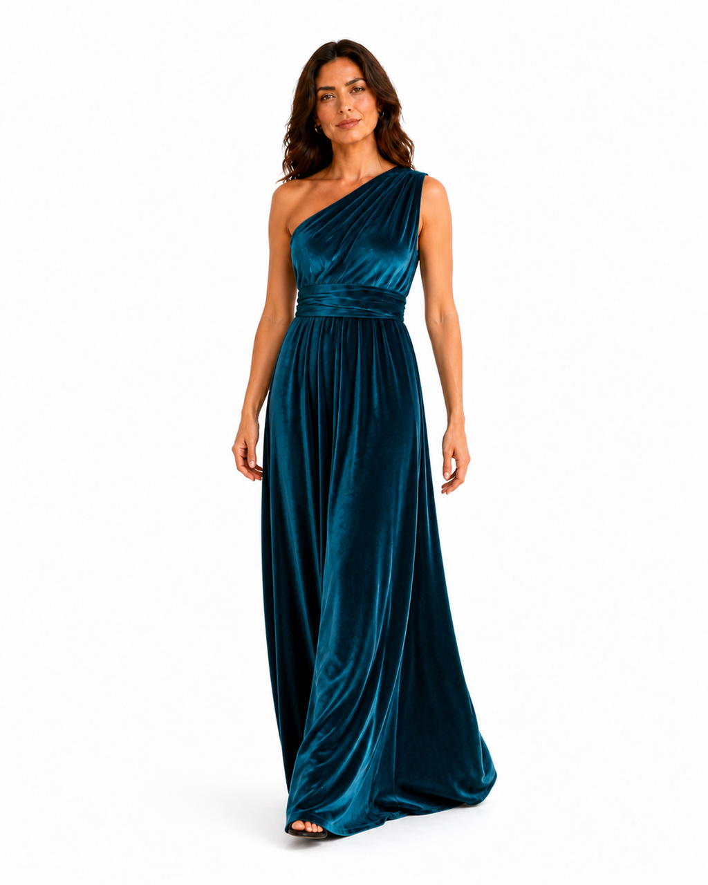 Aurora · Vestido Maxi Convertible de Terciopelo
