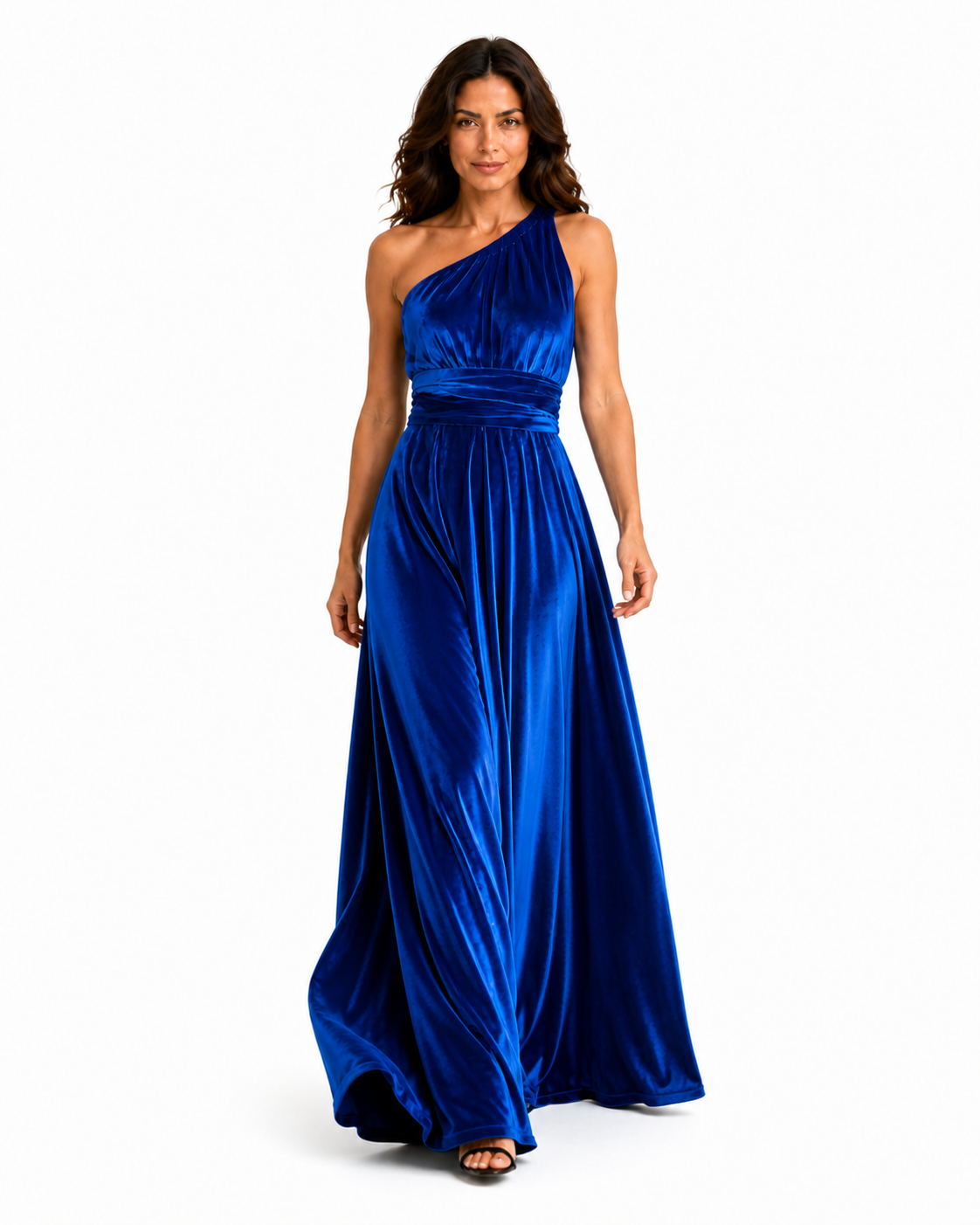 Aurora · Vestido Maxi Convertible de Terciopelo