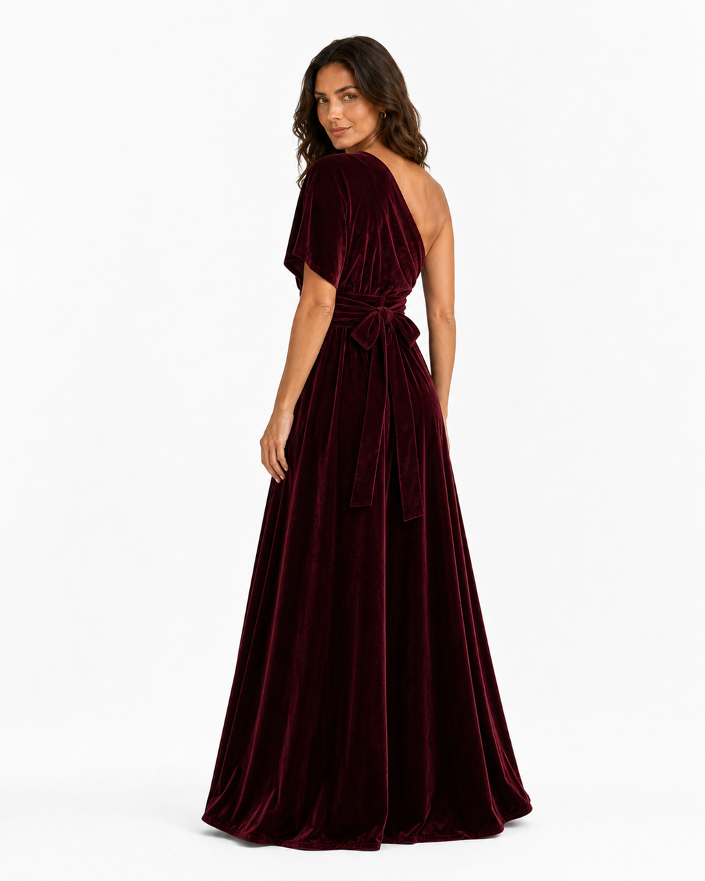 Aurora · Vestido Maxi Convertible de Terciopelo