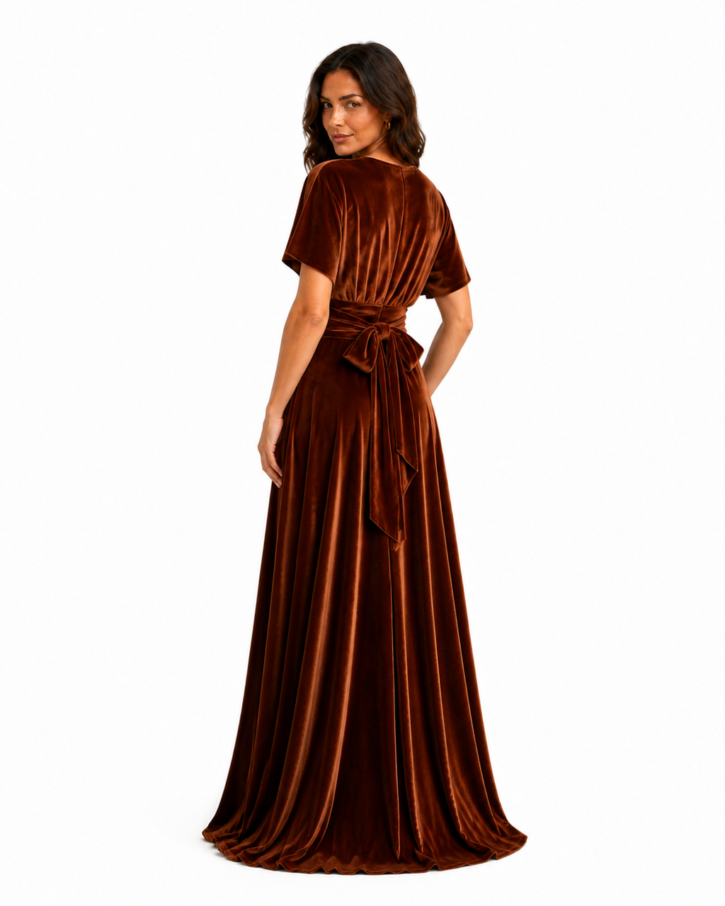 Aurora · Vestido Maxi Convertible de Terciopelo