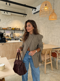 Blazer Verona Cuadros Taupe™