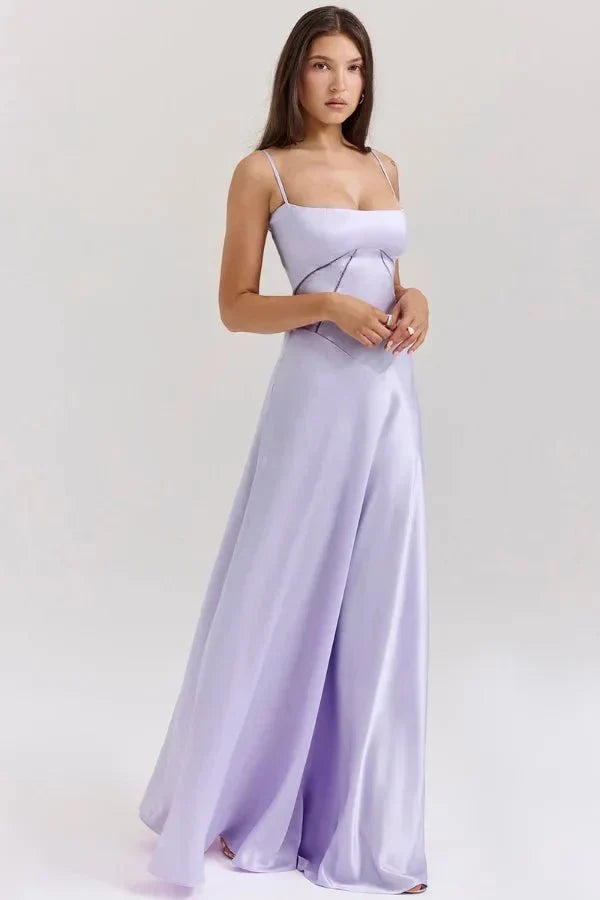 Cara • Vestido Maxi con Espalda Lazada