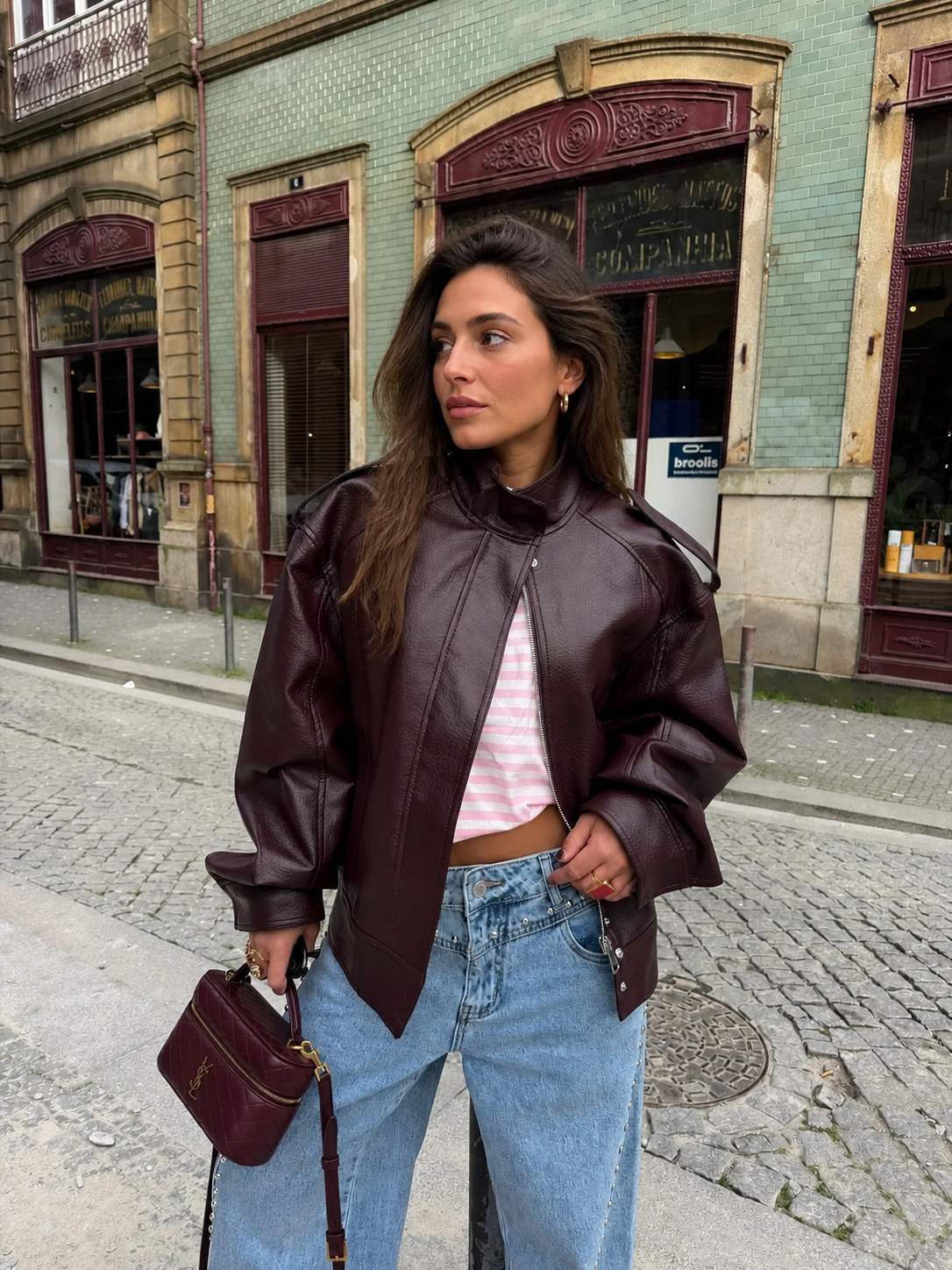 Chaqueta Valeria Estructurada Burdeos™