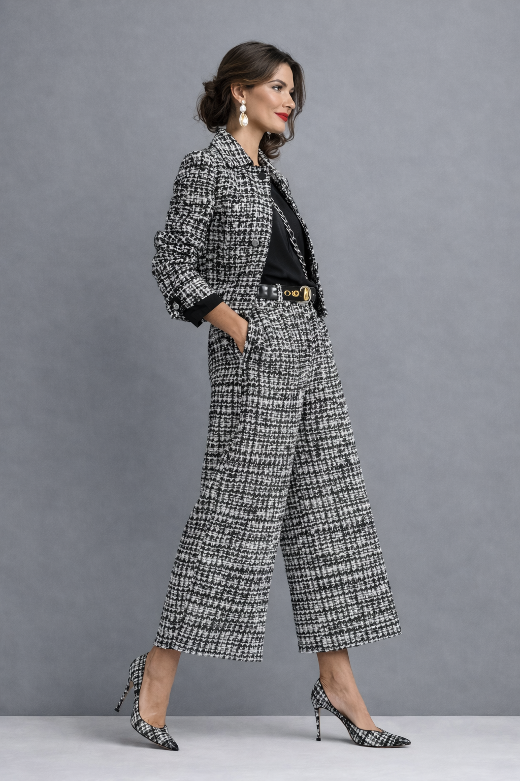 VALENTINA | Conjunto de tweed para los días más fríos