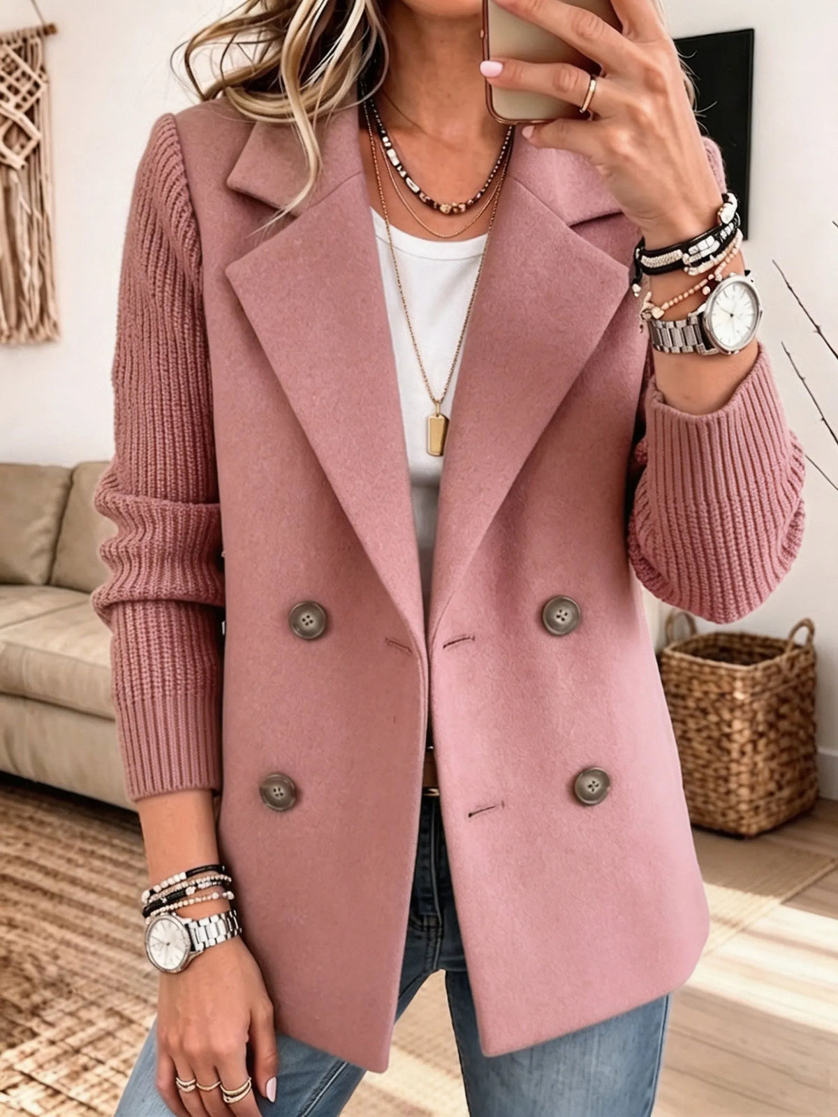 Blazer con mangas de punto - Edición Varel