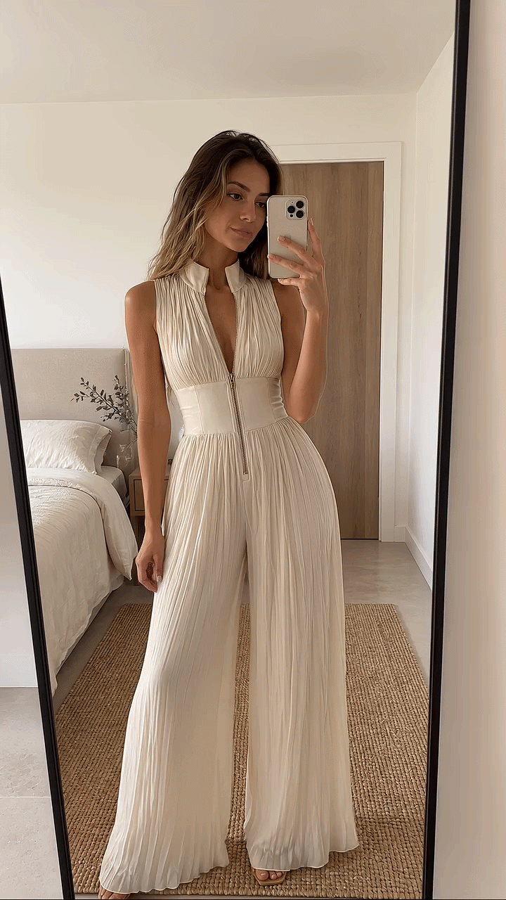 Vanya™ | Elegante Tuta Plissettata