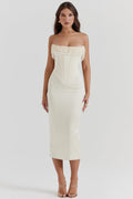 Aurora • Vestido Midi Corsé Perla