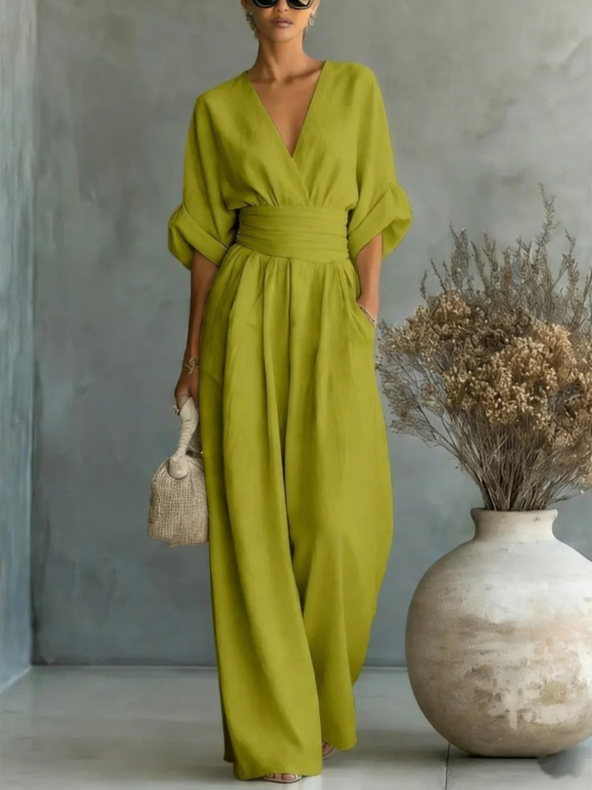 Georgina™ | Elegante Jumpsuit con Scollatura a V