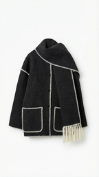 Chaqueta Catherine con bufanda de contraste