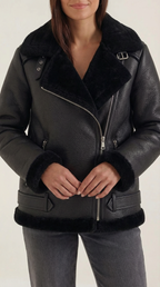 Chaqueta Christine de forro polar con cinturón
