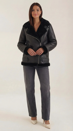 Chaqueta Christine de forro polar con cinturón