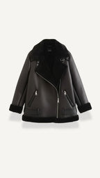 Chaqueta Christine de forro polar con cinturón