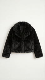 Chaqueta Debra de Piel Sintética Negra