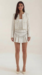 Doris Conjunto de Falda de Tweed
