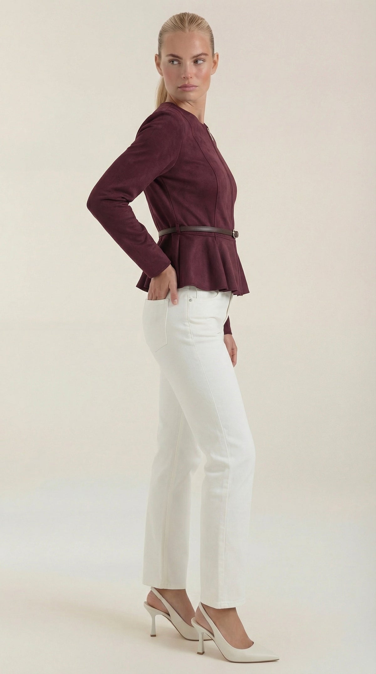 Chaqueta Josie con Detalle Peplum